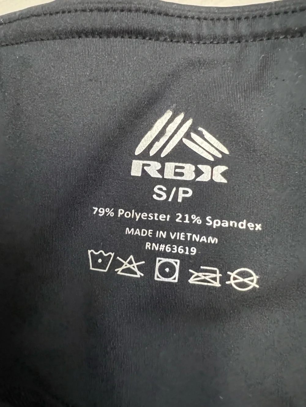 RBX Active Power Hold Leggings Black High Waist Pockets Performance Sz SP - Picture 5 of 6